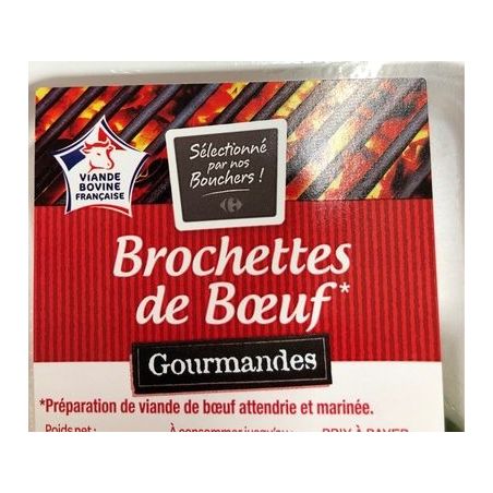 Carrefour 3X100G Broch Boeuf Gourmandes
