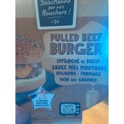 Carrefour 195G Burger Pulled Beef