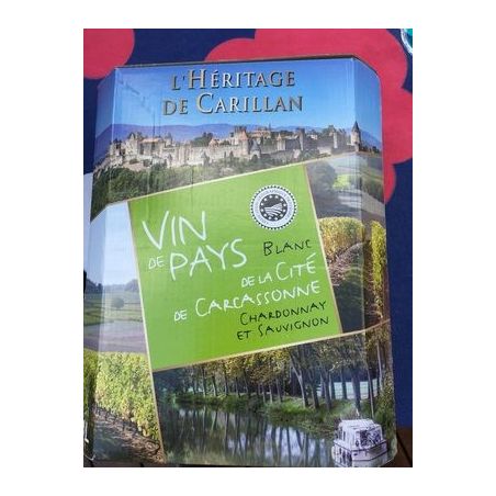 L'Héritage De Carillan 3L Bib C.Carcas.Bl Chard/Sauv.