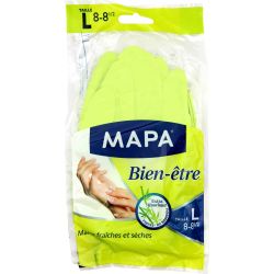 Mapa Paire De Gants Ménage Bien-Être Taille L 8-8 1/2