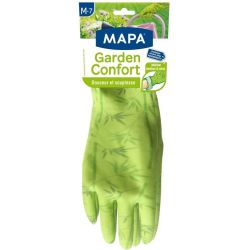 Mapa Garden Confort Gant De Jardinage En Latex Intérieur Bambou Et Coton - Doux Absorbant Taille 7/M