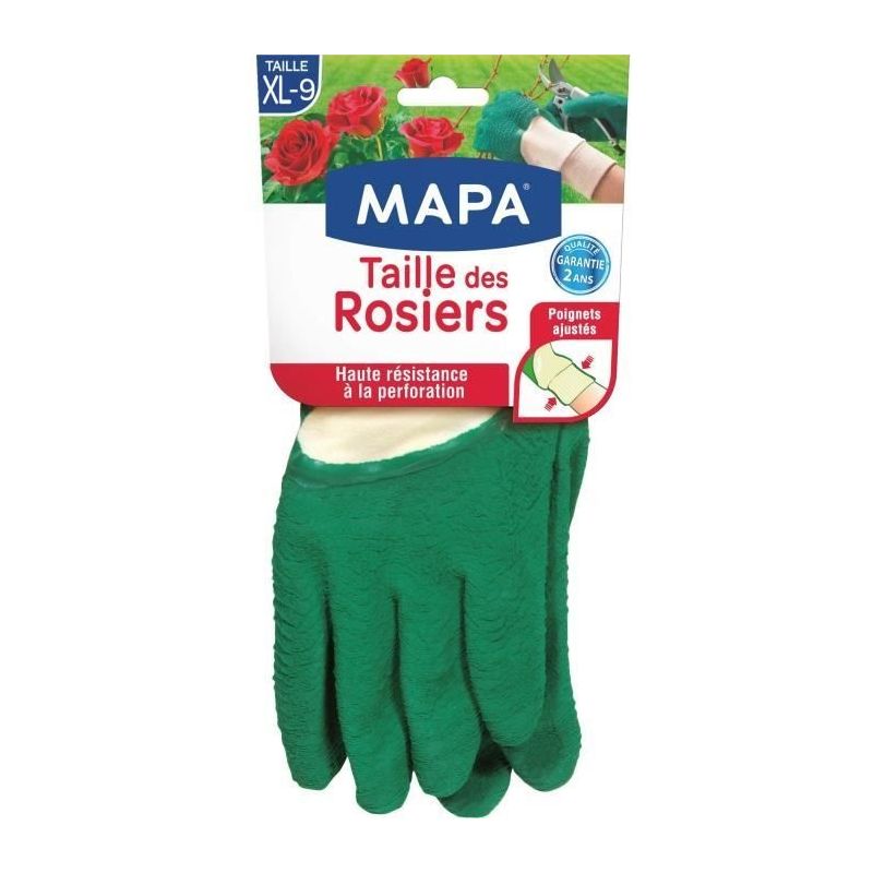 Mapa Gants De Jardin Taille Des Rosiers Xl / T9