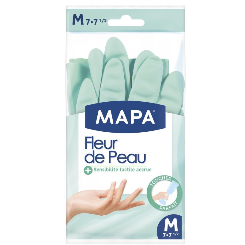 Mapa Paire De Gants Fleur Peau Taille M