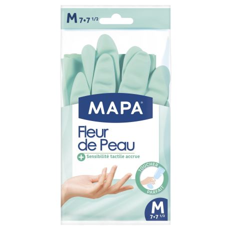 Mapa Paire De Gants Fleur Peau Taille M