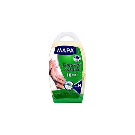 Mapa Gants Fins Douceur Satinée Taille M : La Boite De 10
