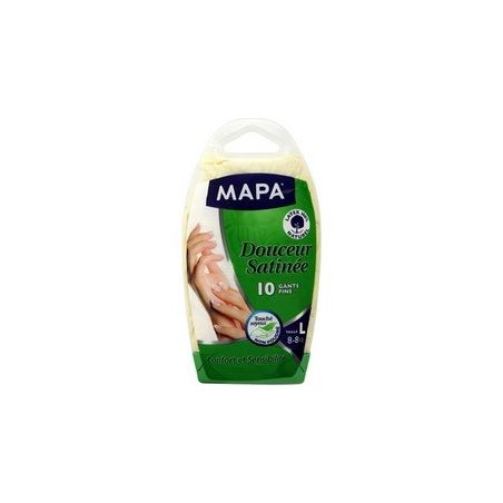 Mapa Gants Fins Douceur Satinée Taille L : La Boite De 10