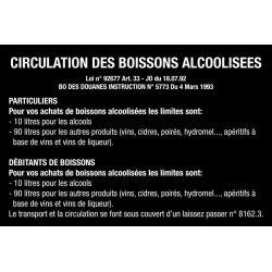 Nora Panneau Circulation Alcool