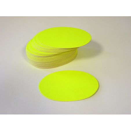 Nora 50 Ovales Fluo Jaune 110X78Mm