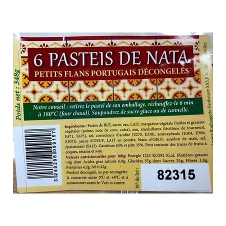 Pasteis De Nata X6 348G