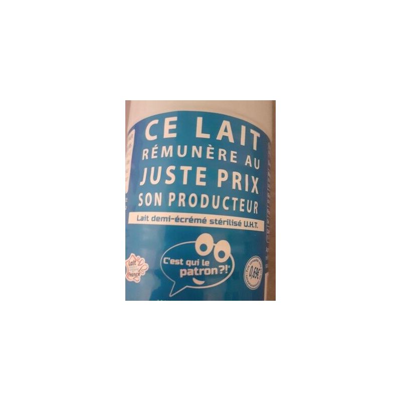 1Er Prix 50Cl Bp Lait Demi Ecreme Cqlp