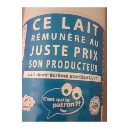 1Er Prix 50Cl Bp Lait Demi Ecreme Cqlp
