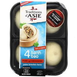 Tradition D'Asie T.Asie 4 Banh Bao Porc 200G