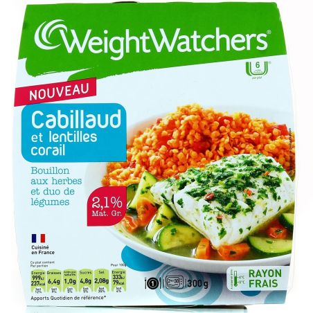 Weight Watchers Ww Cabillaud Lentille 300G
