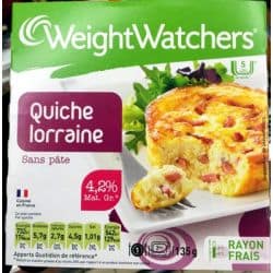 Weight Watchers 135G Quiche Lorraine Au Fromage Frais Sans Pate Watch