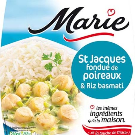 Marie 280G Saint Jacques Fondue De Poireaux Riz Basmati