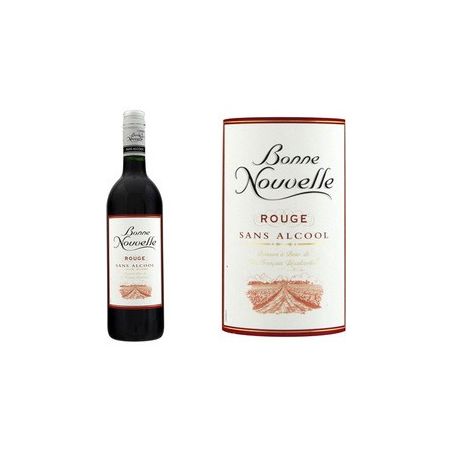 Bonne Nouvelle Vin Sans Alcool Rouge 0% 75 Cl