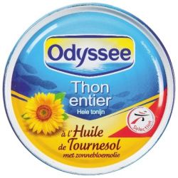 Odyssee Odyssée Thon Entier À L'Huile De Tournesol 1/5 - 160G