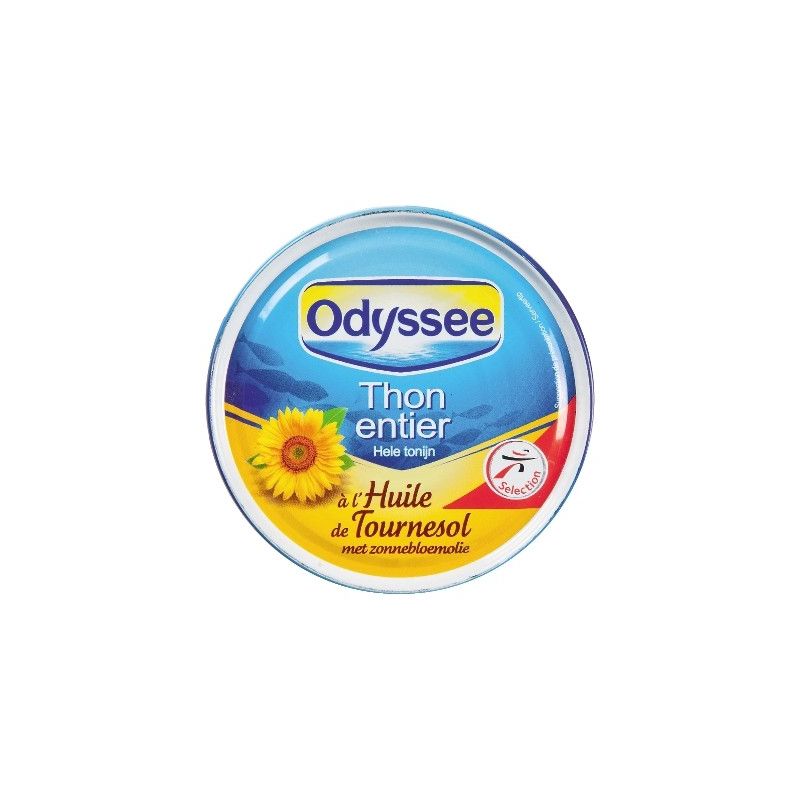 Odyssee Odyssée Thon Entier À L'Huile De Tournesol 1/5 - 160G