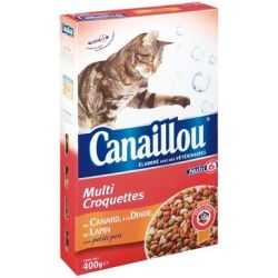 Canaillou Multi Croquettes Au Canard, À La Dinde, Lapin, Aux Petits Pois 400G