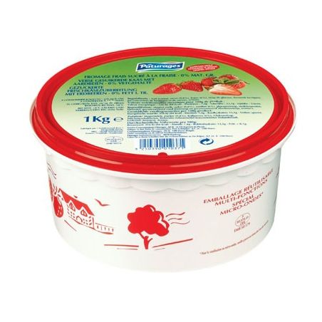 Paturages Pat Fge Blc Fraise 0% 1K