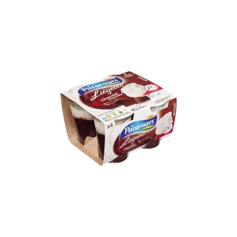 Paturages Pat Liegeois Choco 4X100G