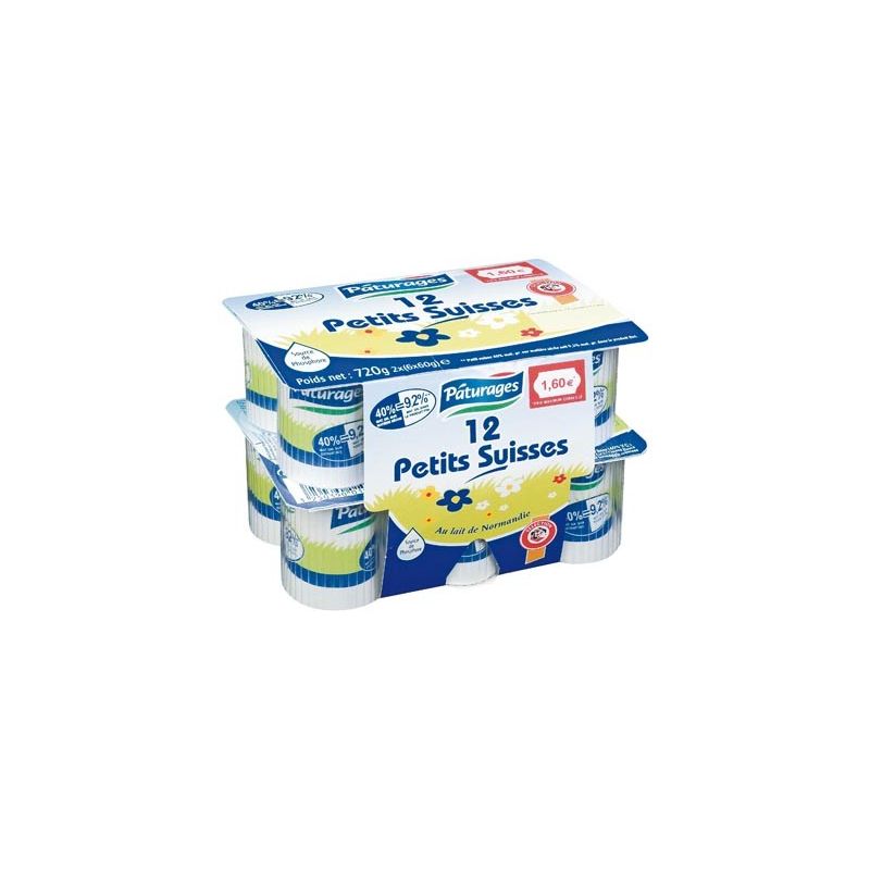 Paturages Pat Suisses Nat 9.2%Mg 12X60G