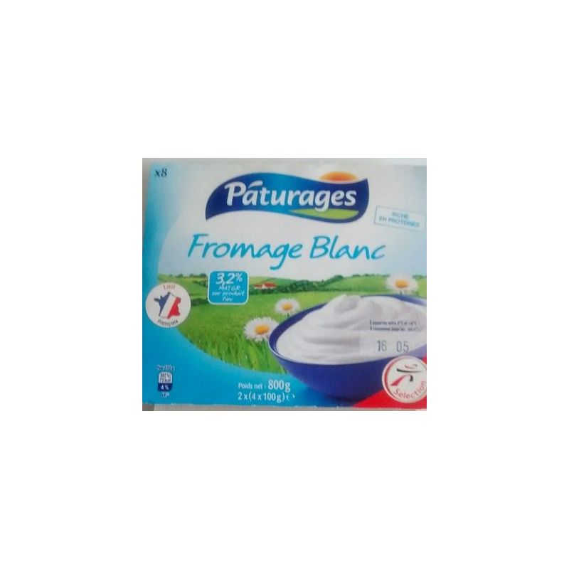 Paturages Pat Ff Nature 3.2%Mg 8X100G