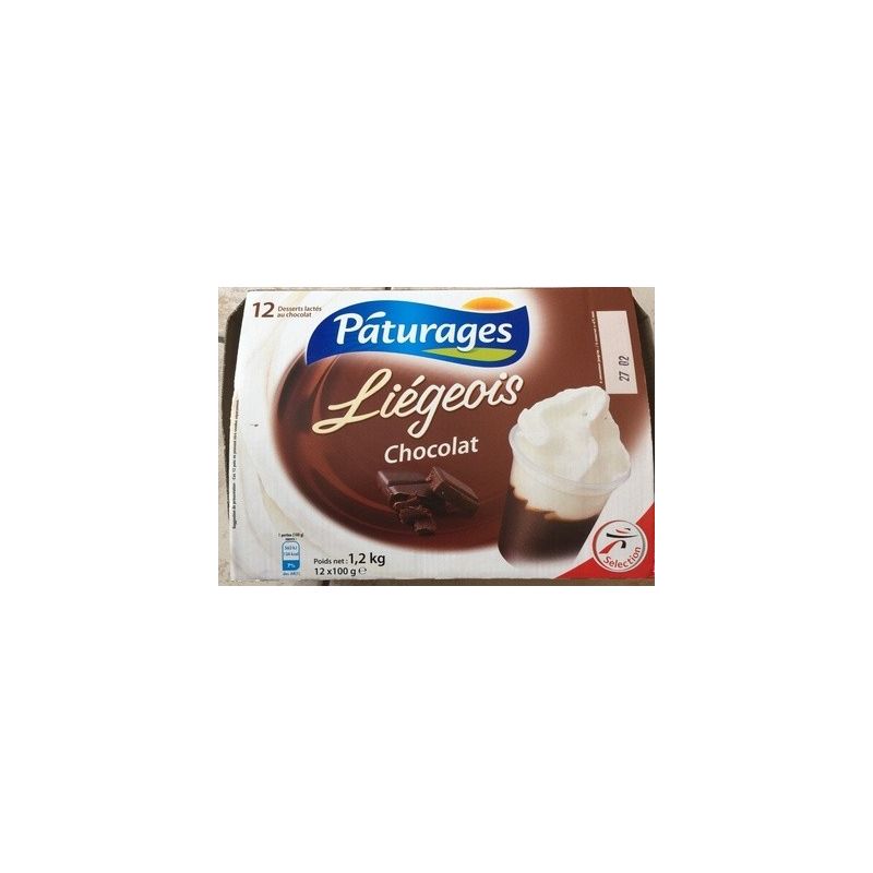 Paturages Pat Liegeois Chocolat 12X100G