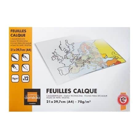Domedia 12 Feuil.Calques A4