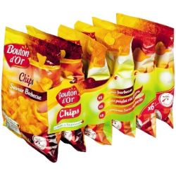 Bouton Or D Chips Aroma. 6X30G