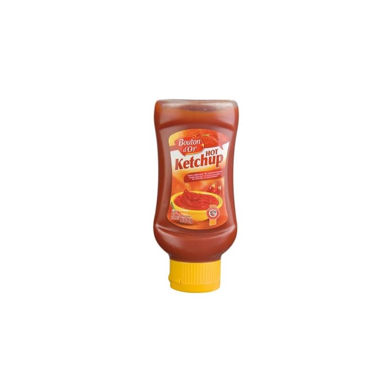 Bouton D'Or Ketchup Épicé Flacon Souple 560 G