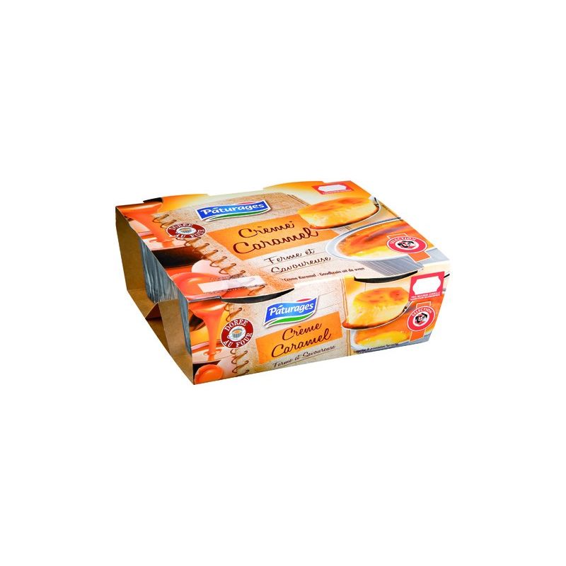 Paturages Creme Caramel 4X100G