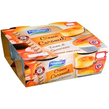 Paturages Creme Caramel 4X100G