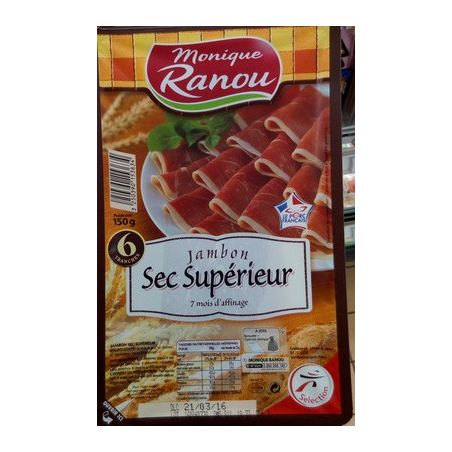 Ranou Jambon Sec Sup 6T 150G