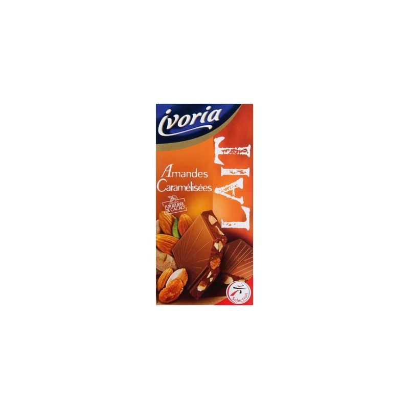 Ivoria Lait Amande Caramel200G