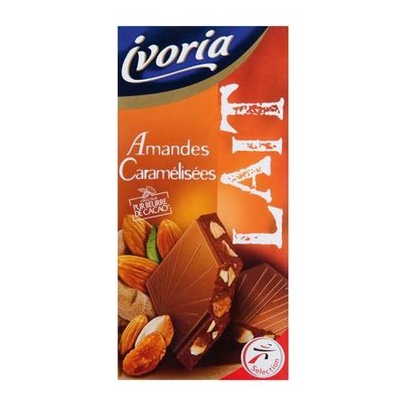 Ivoria Lait Amande Caramel200G