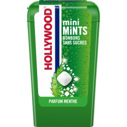 Hollywood Bonbons Menthe Sans Sucres Mini : La Boite De 12,5G