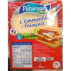Paturages Pat Emmental Tranches 200G