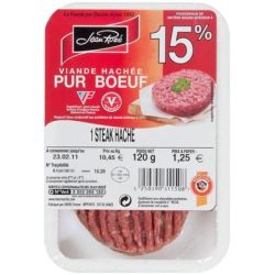 Jean Roze Jroze Steak Hache 15% 1X125G