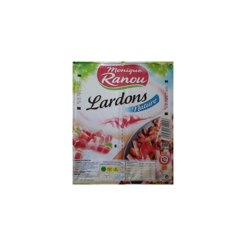 Ranou Lardons Natures 2X100G