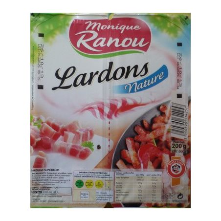 Ranou Lardons Natures 2X100G