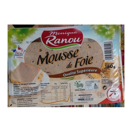 Ranou Mousse De Foie Sup 180G