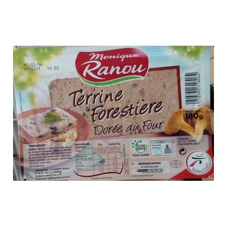 Ranou Terrine Forestiere 180G
