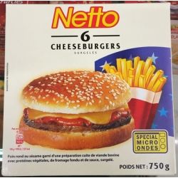 Netto 6 Cheeseburgers 750G