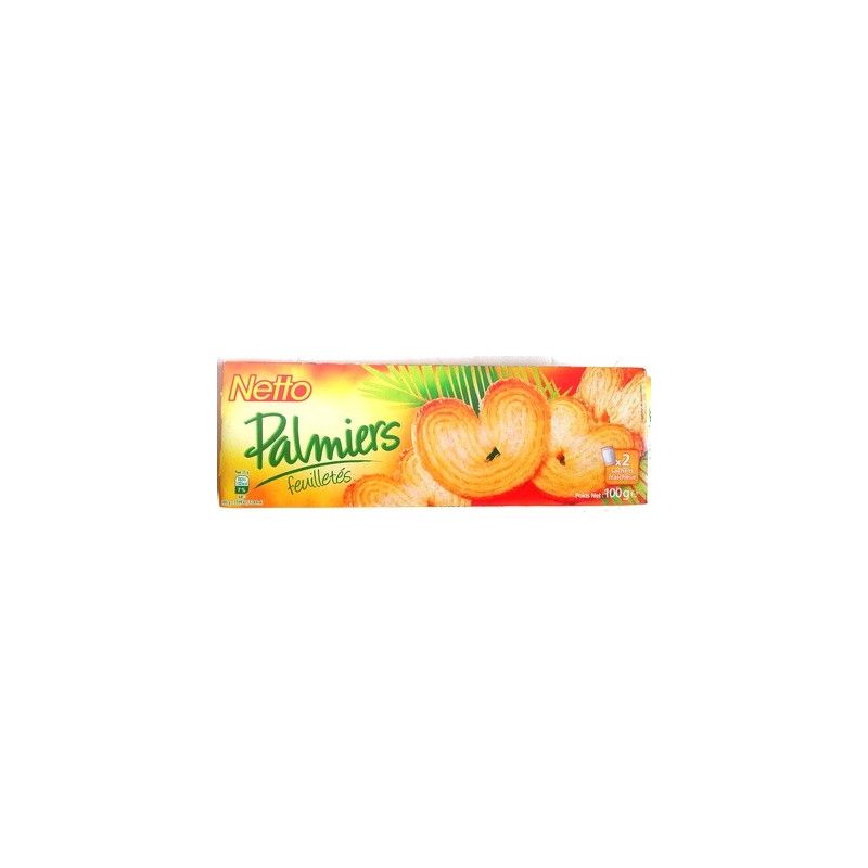 Netto Palmier Feuillete100G