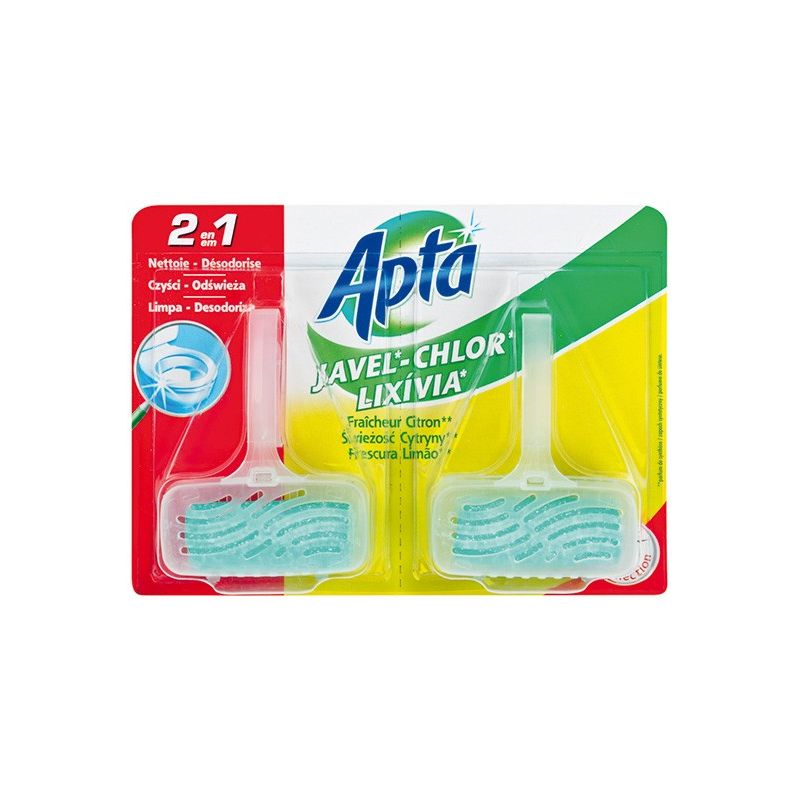 Apta 2 Blocs Cuvette Javel 40G