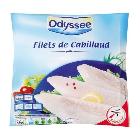 Odyssee Odysse Filet Cabillaud 800G