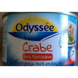Odyssee Odys Crabe 100% Morceaux 121G