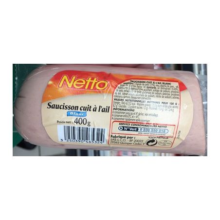 Netto Saucisson Ail Blc 400G