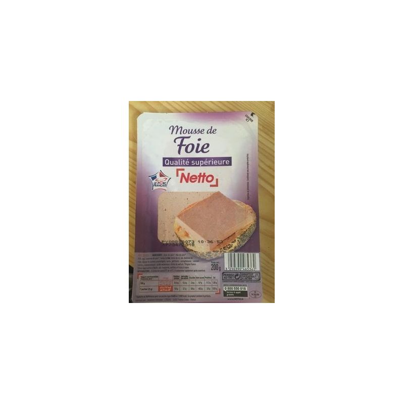 Netto Pate Foie Sup S/At200G